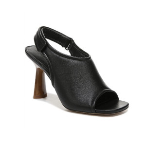 VINCE/CALERES INC .... QUEST BLACK LEATHER Slingbacks