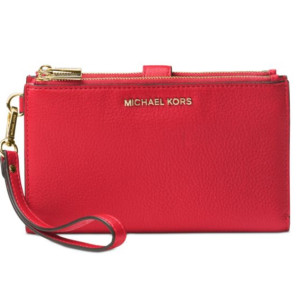 MICHEAL KORS Adele Double-Zip iPhone 7 Plus Wallet