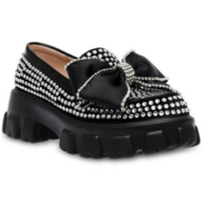 BETSY JOHNSON Women's Vincent Silver & Black 